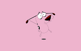 courage the cowardly dog illustration HD wallpaper