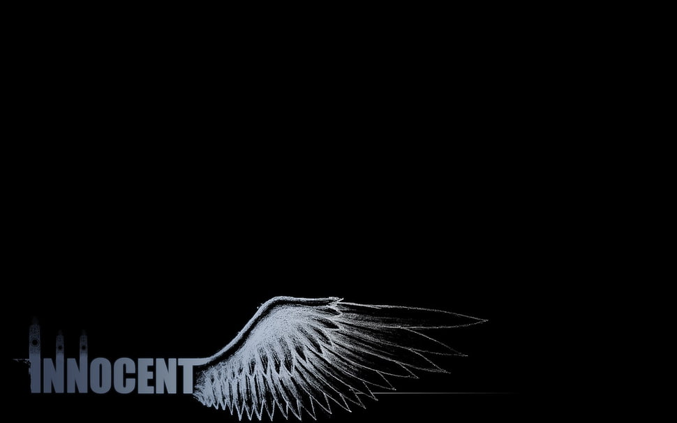 Innocent logo, black HD wallpaper