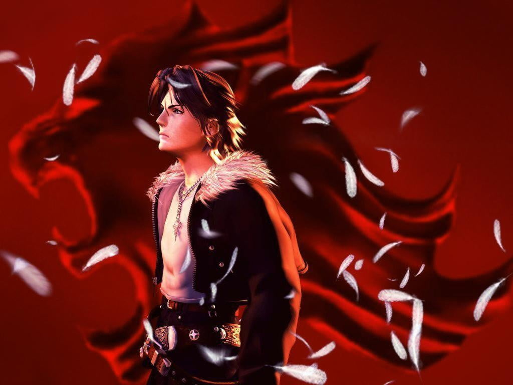 Squall Lionhart digital wallpaper, Final Fantasy VIII, Final Fantasy, Squall Leonhart