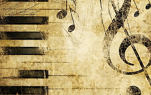 g clef illustration HD wallpaper