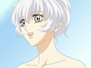 white-haired female character