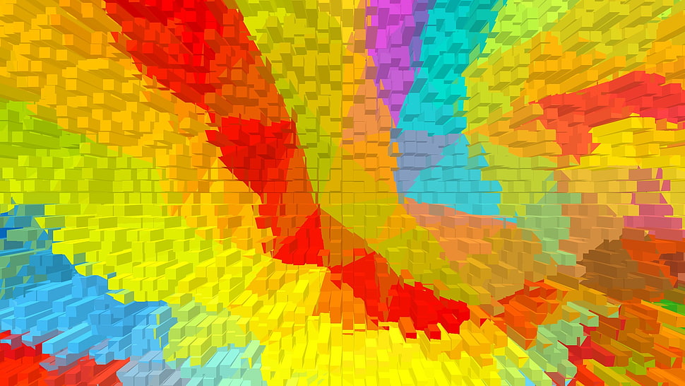 multicolored digital wallpaper, digital art HD wallpaper