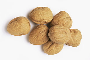 brown pecan nuts