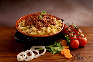 bake macaroni with grilled meat