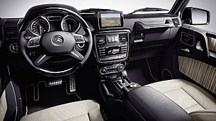 Mercedes-Benz interior, Mercedes G-Class, car, car interior, vehicle