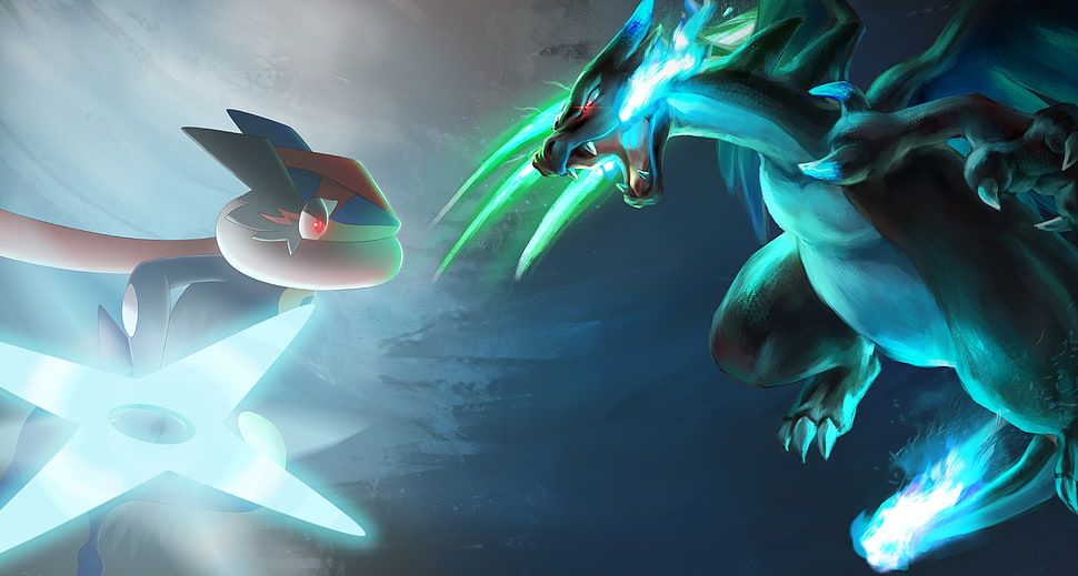 Pokemon Battle illustration HD wallpaper