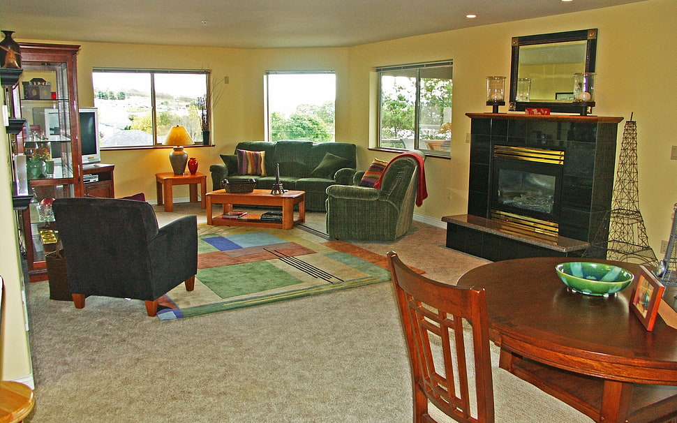 photo inside living room HD wallpaper