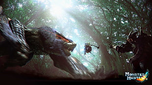 Monster Hunter digital wallpaper, Monster Hunter, nargacuga HD wallpaper