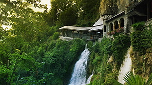 photo of water fall at daytime