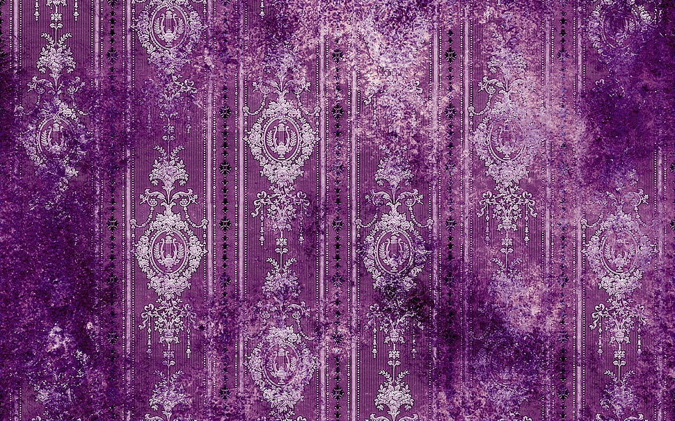 purple and white illustration HD wallpaper