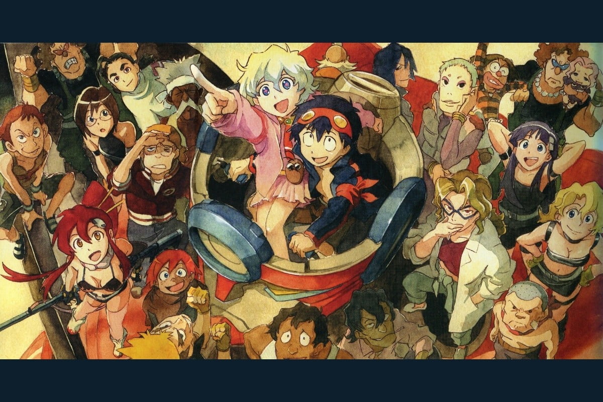 anime, Tengen Toppa Gurren Lagann, Teppelin Nia, Simon, Kamina