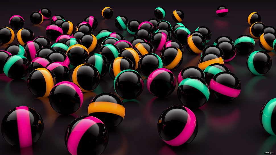 black and teal marble toys HD wallpaper