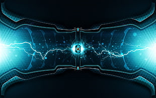 blue light digital wallpaper