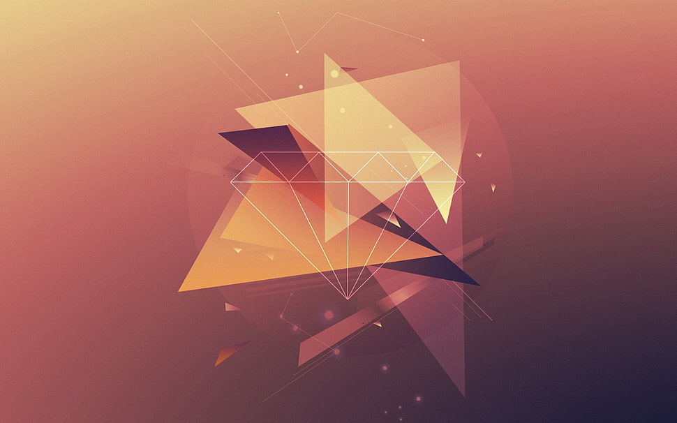 red and gray illustration HD wallpaper