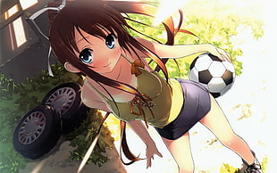 illustration of female anime character