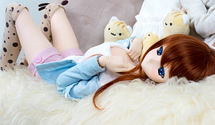 brown haired Anime female doll