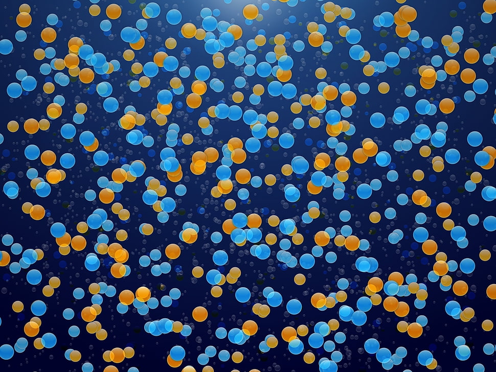 molecules illustration HD wallpaper