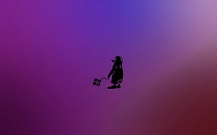 penguin illustration, Linux, Windows 8, Tux