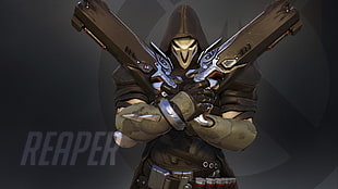 Reaper from Overwatch, Overwatch, Blizzard Entertainment, Reaper (Overwatch), video games HD wallpaper
