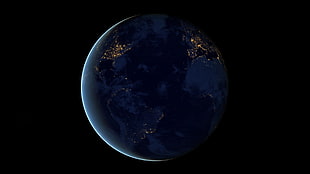 blue planet, Earth, space HD wallpaper