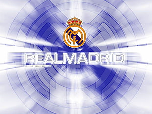 Real Madrid logo, Real Madrid, soccer clubs, logo