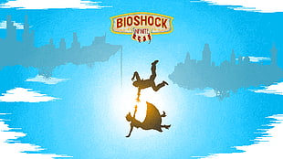 Bioshock Infinite wallpaper, BioShock Infinite, pixel art, Booker DeWitt, video games
