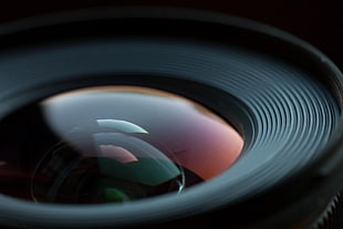 close up photography of camera lens