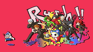 anime characters illustration, Persona series, Persona 4, video games HD wallpaper