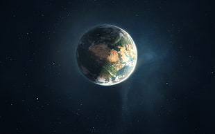 planet earth wallpaper, Earth, digital art
