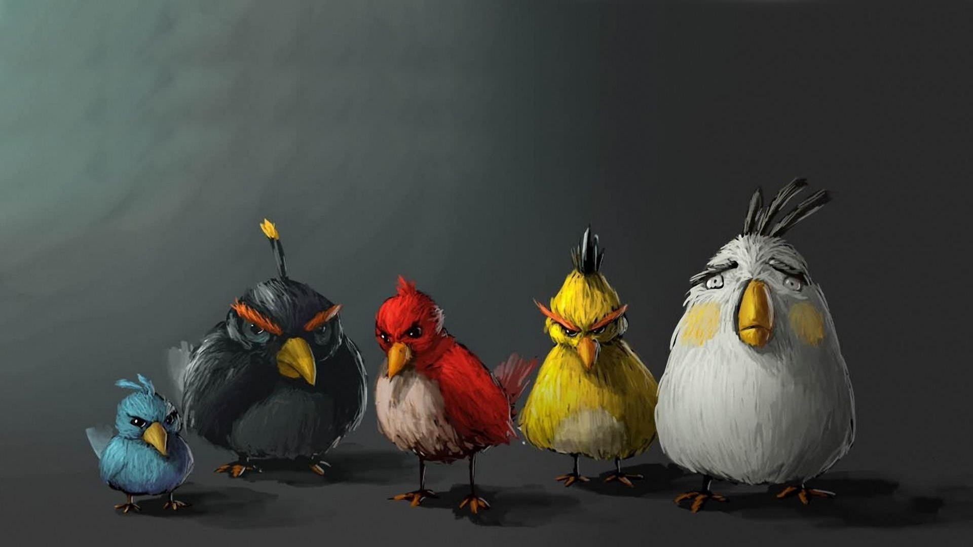 Angry Birds character painting, Angry Birds, realistic, painting HD wallpap...