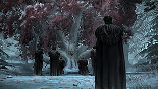 group of people wearing brown coat illustrations, Game of Thrones: A Telltale Games Series, Game of Thrones