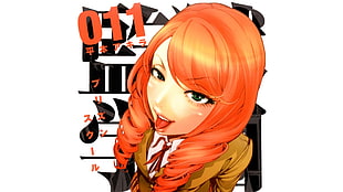 orange haired female illustration, Prison School, Takenomiya Kate HD wallpaper