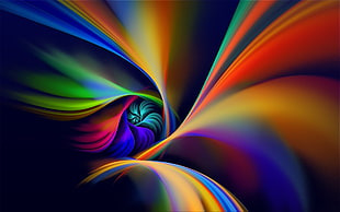 multicolored abstract digital wallpaper HD wallpaper