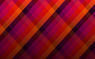purple, black, and orange plaid wallpaper, abstract, pattern