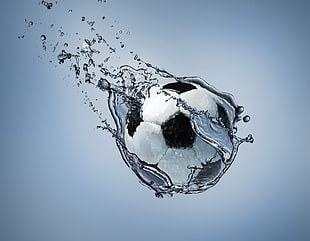 soccer ball sinking picture
