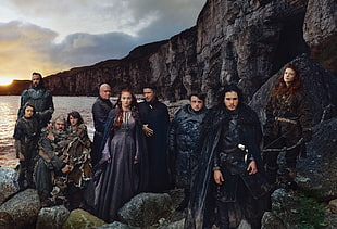 Game Thrones characters near  sea during daytime HD wallpaper
