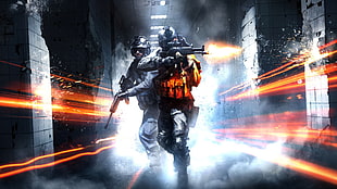man shooting rifle HD wallpaper, Battlefield 3, video games