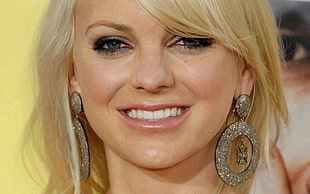 woman wearing pair of gray earrings HD wallpaper