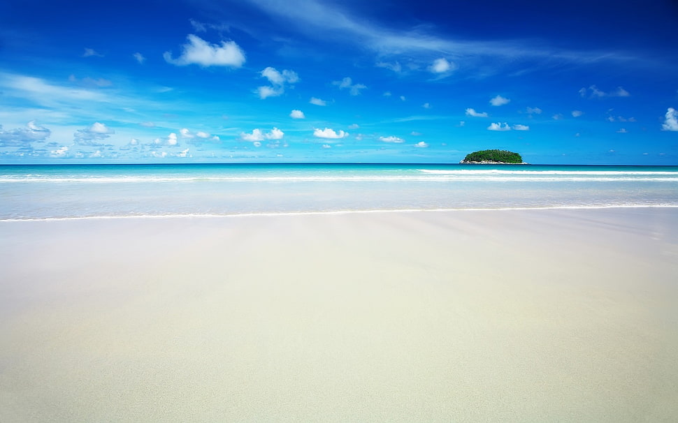white sand, beach HD wallpaper