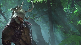 fictional character with horn and wearing brown suit, Magic: The Gathering HD wallpaper