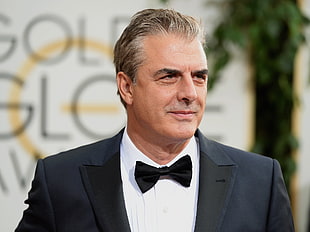 man wearing black ribbon and black suit jacket HD wallpaper