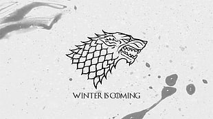 House Stark logo of Game of Thrones, Game of Thrones, A Song of Ice and Fire, Jon Snow, House Stark HD wallpaper