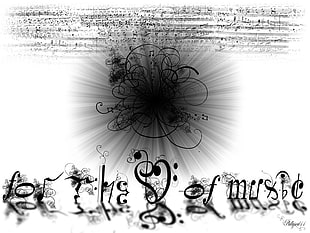 black music text, musical notes, music HD wallpaper