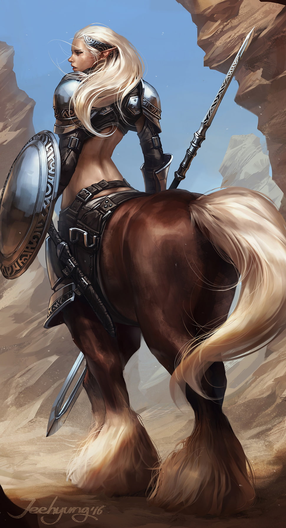 brown horse illustration HD wallpaper