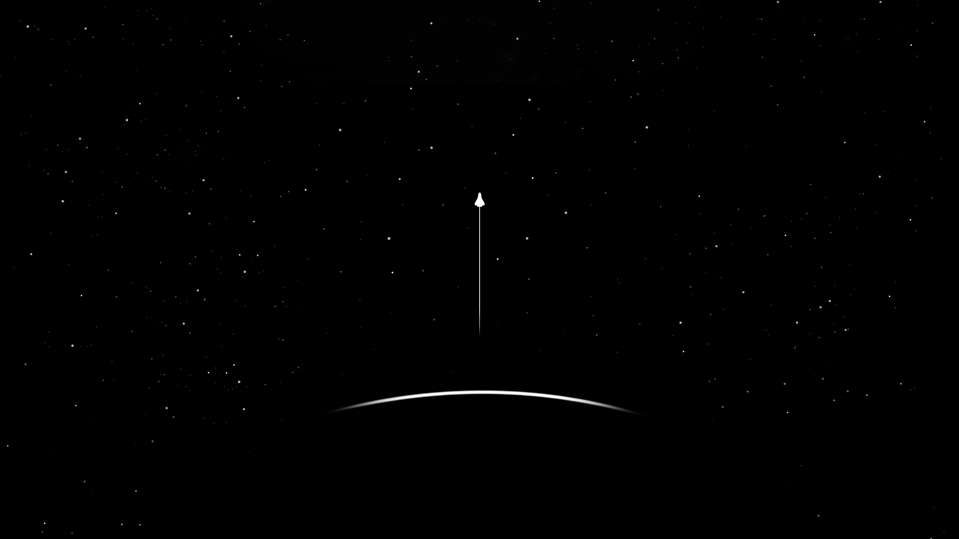 Minimalist Black Desktop Background