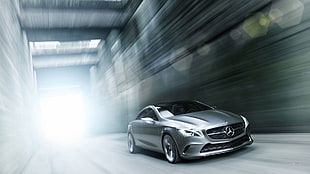 2018 silver Mercedes-Benz C-class, Mercedes Style Coupe, concept cars, car