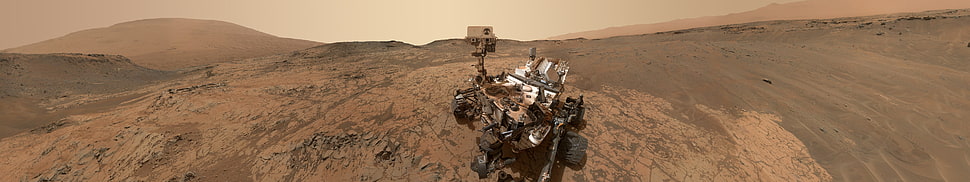 black and gray robot toy, space, Mars, Rover, desert HD wallpaper