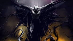 Batman digital wallpaper, Batman, The Dark Knight, artwork HD wallpaper