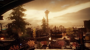 Space Needle tower, Infamous: Second Son, video games HD wallpaper