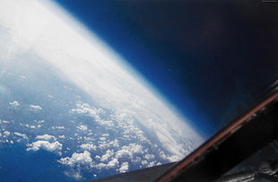 Earth outer space view